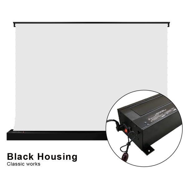The Ultimate Screen  Electric Floor Rising VIVIDSTORM ALR Rollable Projector  Screen 