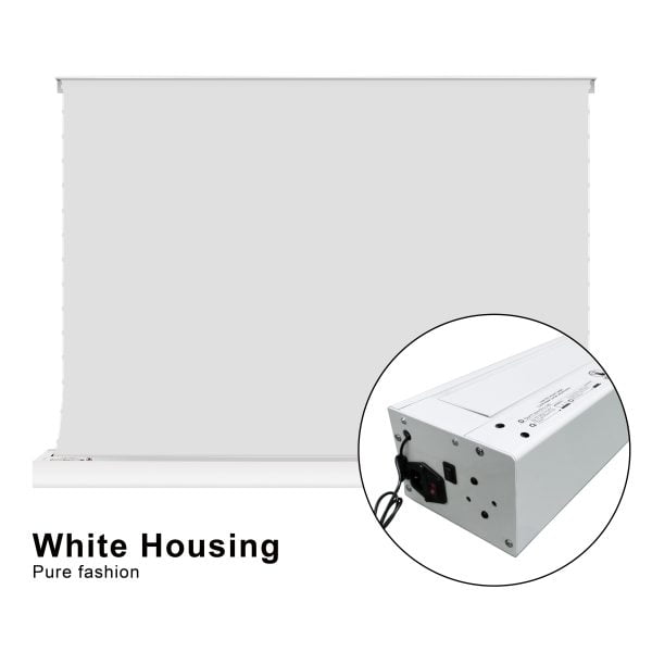 VIVIDSTORM White Cinema Slimline Motorized Tension Projector