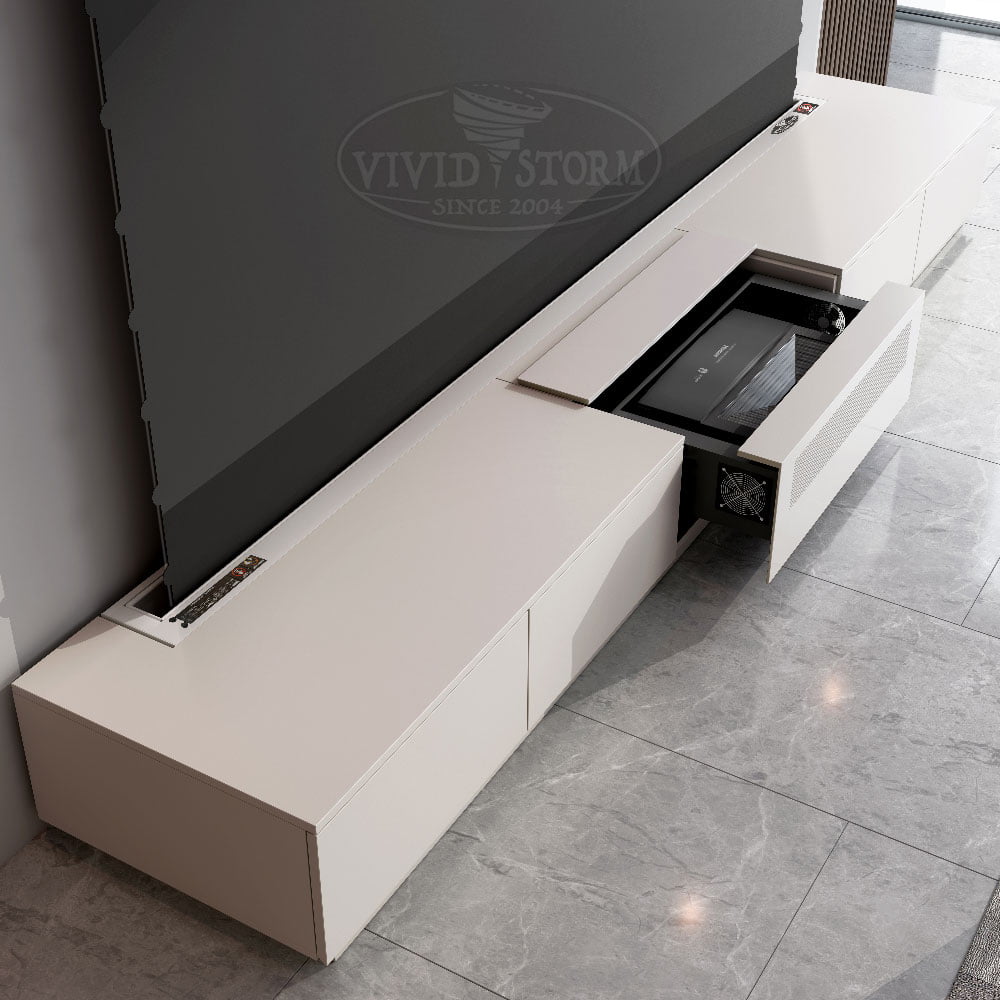 VIVIDSTORM Motorised Laser TV Cabinet Monte Carlo - VIVIDSTORM 