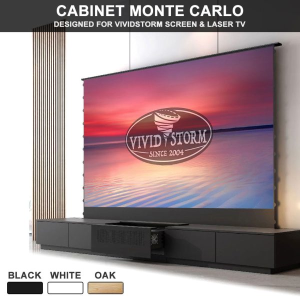 VIVIDSTORM Motorised Laser TV Cabinet Monte Carlo - VIVIDSTORM 