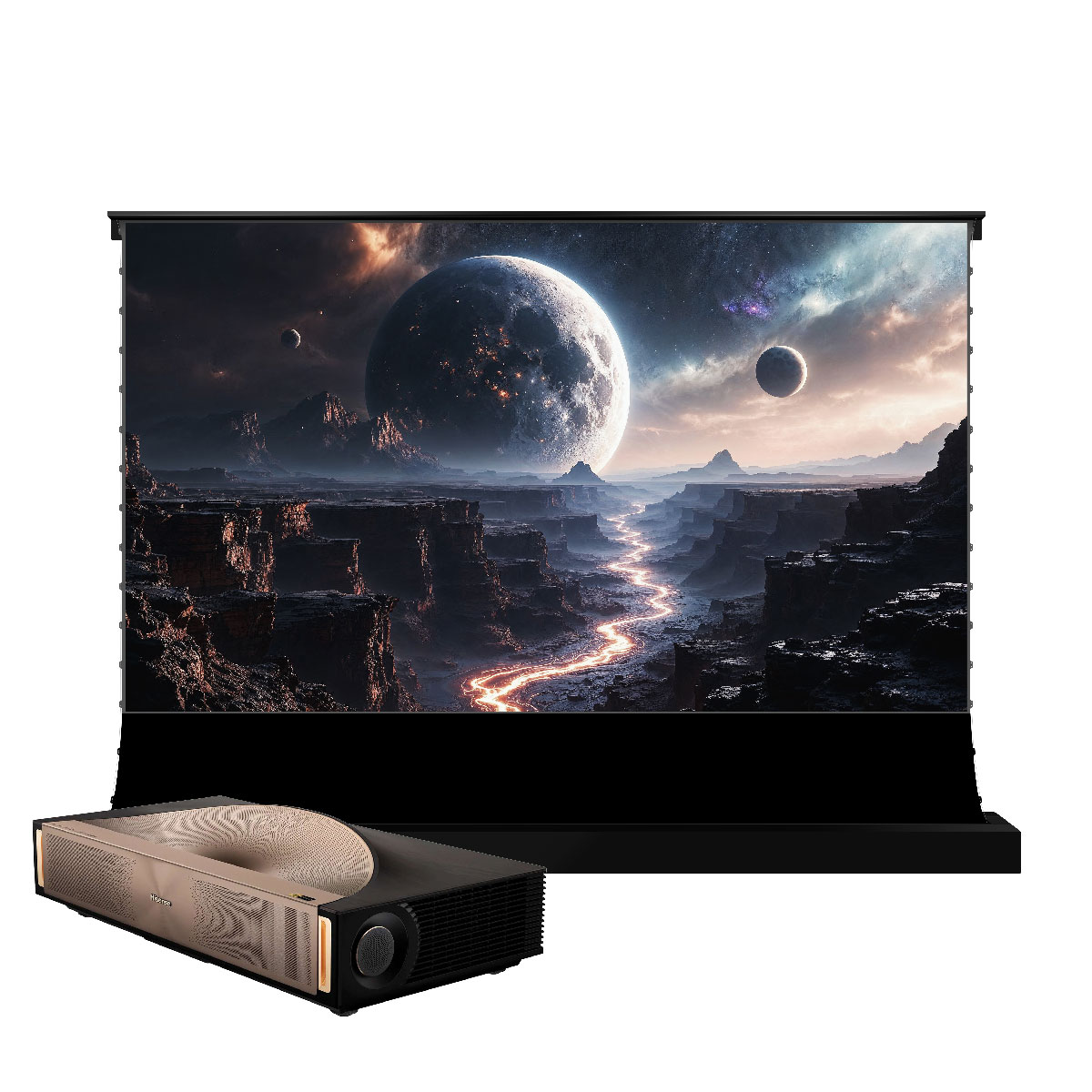 BUNDLE Hisense L9Q Triple Laser UST Projector + VIVIDSTORM S Pro