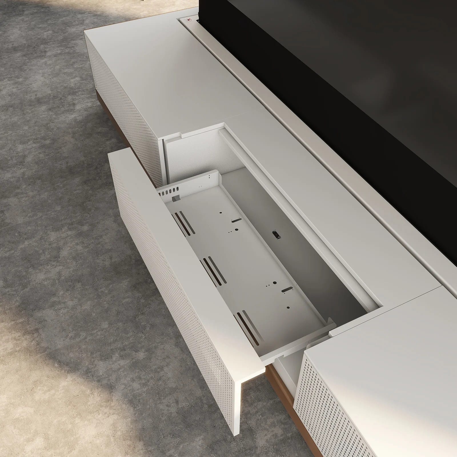 VIVIDSTORM Motorised Laser TV Cabinet New York - VIVIDSTORM