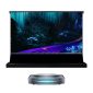 BUNDLE AWOL Vision Aetherion Max RGB Laser 4K UST Projector with VIVIDSTORM S PRO motorised floor rising CLR/ALR projector screen